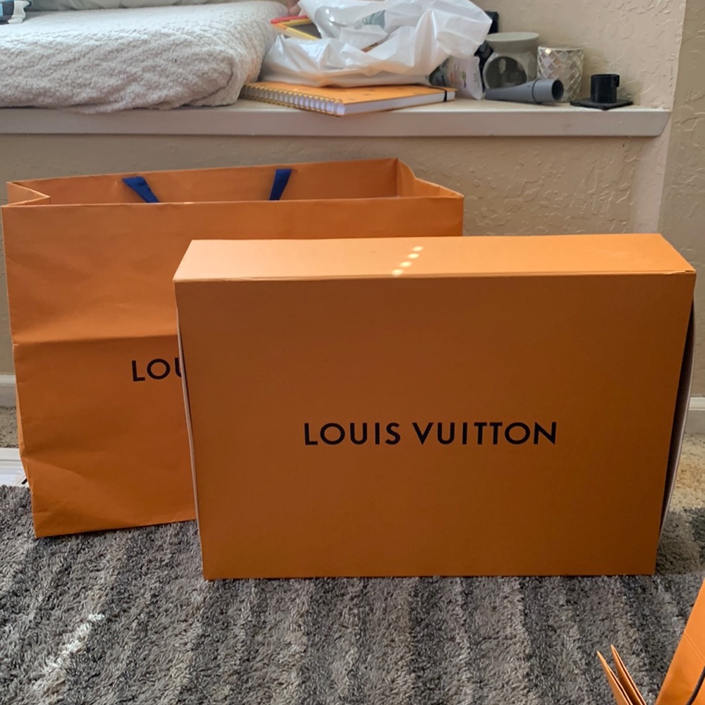 16”x13”x8” Louis Vuitton Box & Bag